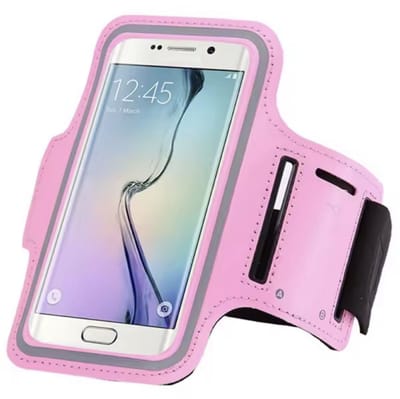 Hardloop telefoonhouder - Sportarmband - Hardloop - Armband - Roze - Telefoonhoesje - Verstelbaar - Hardloopband - Max. 5.5inch telefoon - Armband telefoon houder - CHPN