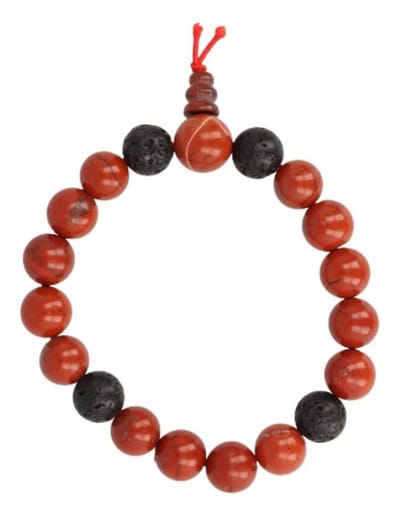Jaspis rood powerbead mannen armband