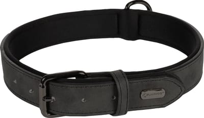 Flamingo Delu Met Neopreen - Halsband Honden - Halsband Delu Zwart Xl 47-57cm 30mm - 1st - 123422 - 1st