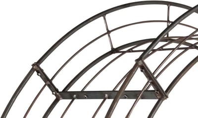 Rozenboog rond 12 mm metaal 140x235x40 cm 5-delig