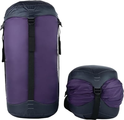 Compressie Opbergzak - Slaapzak Tas - Ruimte Besparen - Waterdicht Lichtgewicht - 10 Liter - Paars