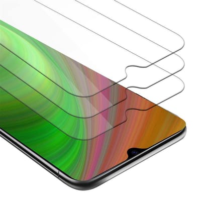 Cadorabo 3x Screenprotector geschikt voor Xiaomi Mi CC9 - Beschermende Pantser Film in KRISTALHELDER - Getemperd (Tempered) Display beschermend glas in 9H hardheid met 3D Touch