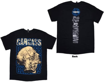 Carcass - Necro Head Heren Tshirt - M - Zwart