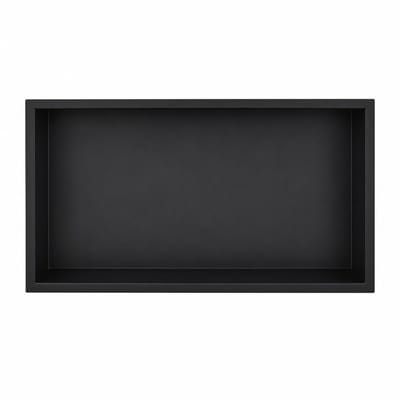 EAVY - Inbouwnis Badkamer Zwart - 60×30×10 cm - RVS