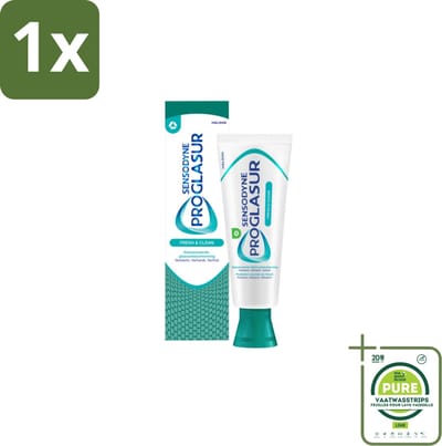 1 x Sensodyne Tandpasta ProGlasur Multi-Action Fresh & Clean 75 ml - Tandpasta - Tanderosie - Tandglazuur - Versterken - Remineraliseren