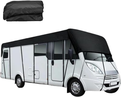 RV dakbedekking - Aanhanger zeil - Voertuig beschermen - Waterdicht Oxford doek - 6.5x3 meter - Zwart