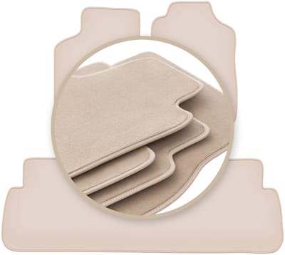 PREMIUM beige matten voor: Saab 9-5 I stationwagen, sedan 1997-2009