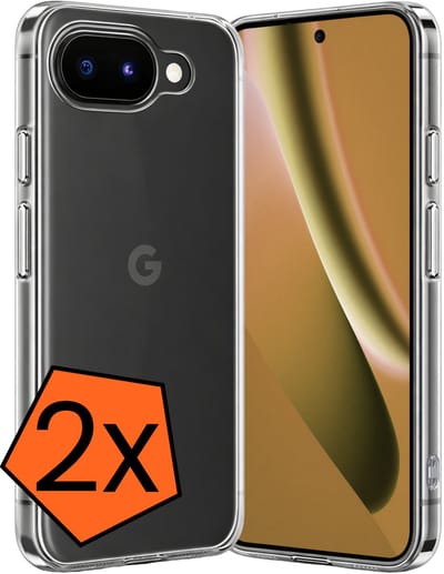 Hoes - 2 Stuks - Geschikt voor Google Pixel 10a - Sterk & Shockproof - Case Siliconen - Back Cover - Telefoon Hoes - Transparant