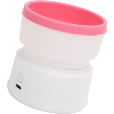 Machine Nettoyante Électrique pour Pinceaux de Maquillage Automatique USB pour Ensemble de Pinceaux Cosmétiques de Beauté white