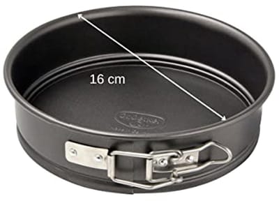Springvorm Ø 16 cm - Ronde Bakvorm met Antiaanbaklaag - Ideaal voor Kleine Taarten