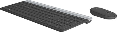 Logitech MK470 Slim Combo - Toetsenbord- en Muisset - QWERTY Nordic - Draadloos - Grafiet