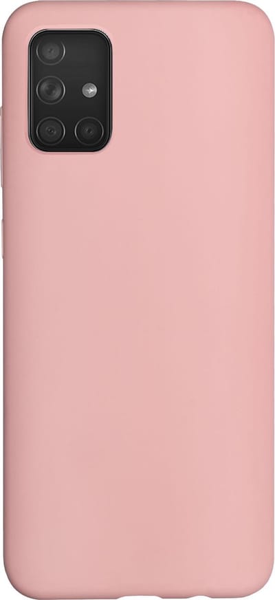 BMAX Siliconen hard case hoesje geschikt voor Samsung Galaxy A71 / Hard Cover / Beschermhoesje / Telefoonhoesje / Hard case / Telefoonbescherming - Lichtroze