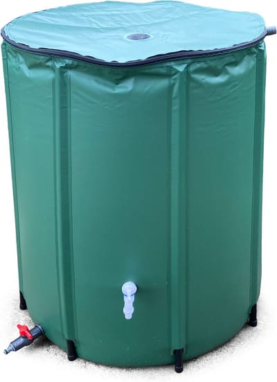 Regenton Regenwater Watertank Opvangbak Opvangen Waterbak 380 Liter Opvouwbaar Kraan