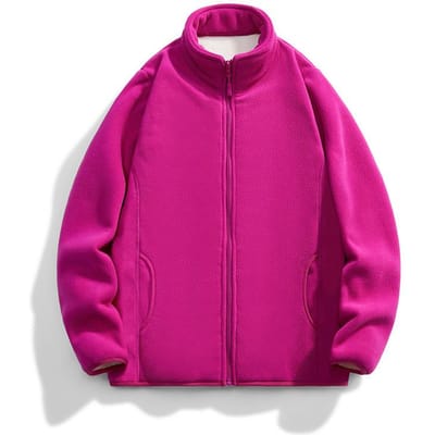 Fleecejack Herfst Winter Outdoor Sport Fleecejack Heren en Dames Hoodie met Fleece en Fleece Dikke Fleece Koppeljas L pink