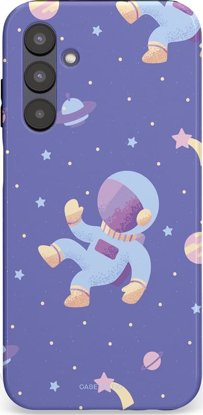 Casetastic Hoesje Geschikt voor Samsung A25 - Stijlvolle Beschermende Duo-layer Case - Vliegen in de ruimte