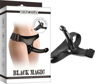 vscnovelty® Black Magic - Unisex Strapon Dildo - aanpasbare pasvorm - Perfect Fit