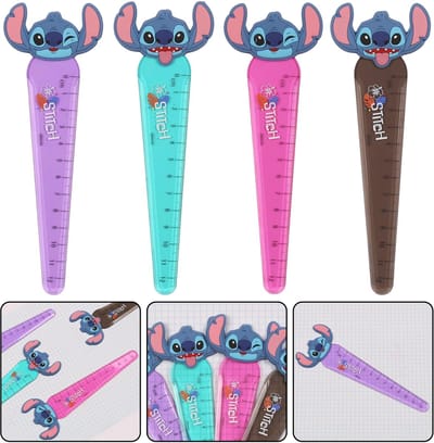DISNEY Stitch Kinderliniaal, met figuur, school 12 cm