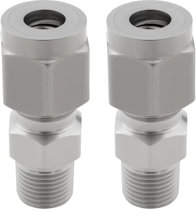 Allecto - Compressie Buis Fitting - 1/8NPT tot 1/4 Inch - Duurzaam en Betrouwbaar - Voor Diverse Piping Toepassingen - Geschikt voor Brandstof ...