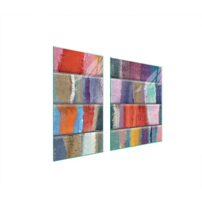 TMK ArtDeko - Snijplank - Veelkleurig - 90x52 cm - Hittebestendig Glas