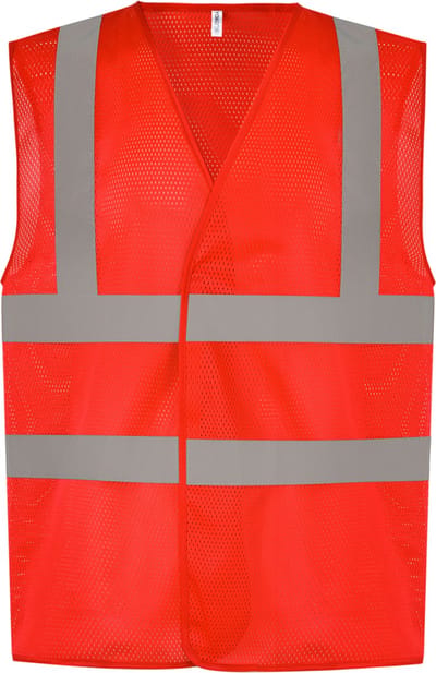 Gilet Unisex 3XL Yoko V-hals Mouwloos Red 100% Polyester