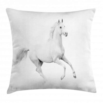 ABAKUHAUS Kussenhoes – Beidseitig bedrukt – Rits – 50x50 cm – Zwart/Wit