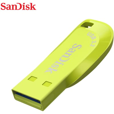 Sandisk USB 3.2 Pendrive 128GB 64GB 32GB 256GB USB Flash Drive 32 64 128 origineel Ultra Shift usb-stick Pen Drive USB Flash Stick Disk on Key Geheugen ·128GB geel