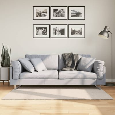 vidaXL - Vloerkleed - HUARTE - laagpolig - zacht - wasbaar - 80x150 - cm - beige
