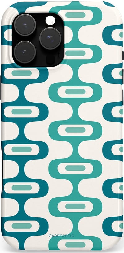 Casetastic Hoesje Geschikt voor Apple iPhone 16 Pro Max Magsafe - Stijlvolle Beschermende Duo-layer Case - Vormen vibe