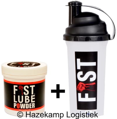 Fist Lube Poeder voor 10 liter glijmiddel met de Fist Lube Shaker ( bidon)