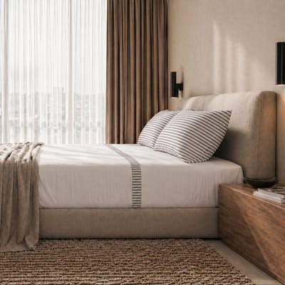 The White Stone Lakenset Eenpersoons 100% Katoen met Grijze Streep Bies Grijs | Hoeslaken, Laken en 1 Kussensloop