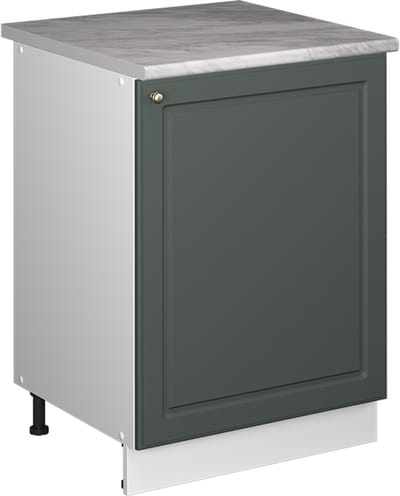 Vicco Wastafelkast Fame-Line, Groen-Goud Landhuis/Wit, 60 cm
