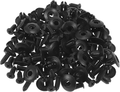 Duurzame voorspatbordclips voor Kia Soul 2010-2019, kunststof klinknagels, zwart, 50 stuks, vervangingsonderdelen, auto-accessoires, montagebehoeften.