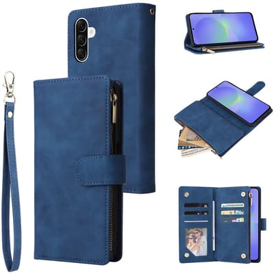 Boek-Cover Portemonnee Etui Hoes geschikt voor Samsung Galaxy A37 - A36 - A56 Blauw
