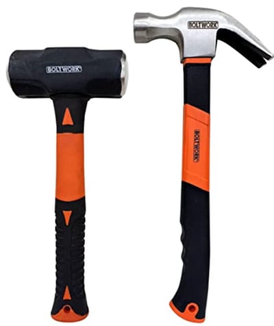 Hamer Set 2 stuks Klauw Hamer en Slegghamer met Rubber Grip