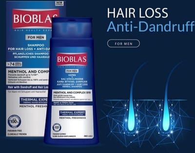 Bioblas Shampoo Tegen Roos en Haaruitval 360ml (Menthol and Complex B19) Verfris en Bescherm Je Haar: Bioblas Shampoo Tegen Roos en Haaruitval Zeg Dag Tegen Roos en Haaruitval met Bioblas Menthol Shampoo!