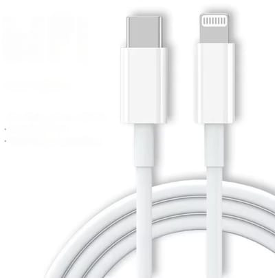 USB-C naar lightning oplaadkabel - Geschikt voor Iphone - Kabel - Wit - 1m - Jonyx