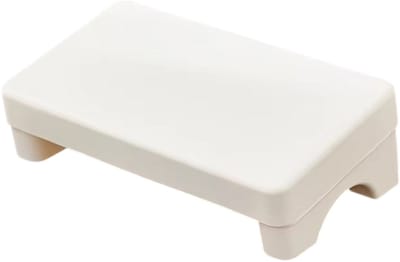 Ergonomische Voetensteun voor Bureau – Voetsteun Onder Bureau – Voetenbankje voor Kantoor & Thuis – Comfortabel, Ruimtebesparend en Ondersteunt Juiste Zitpositie - Wit