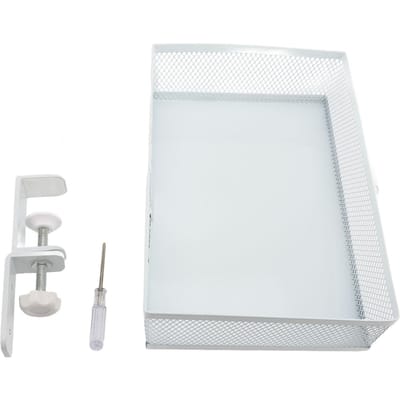 360 Graden Draaiende Opbergorganizer Onder Bureau Aluminium Klem-op Bureau Lade Mand voor Thuis en