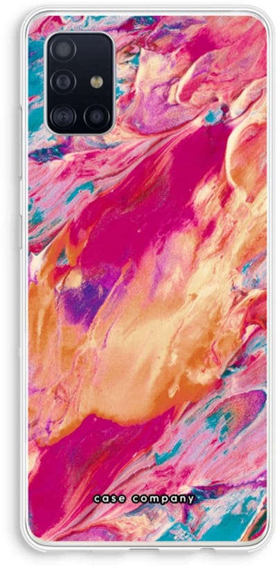 Case Company® - Hoesje geschikt voor Samsung Galaxy A51 4G hoesje - Pastel Echoes - Soft Cover Telefoonhoesje - Bescherming aan alle Kanten en Schermrand