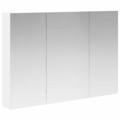vidaXL - Badkamerspiegelkast - Wit - 100 - x - 14,5 - x - 70 - cm - Bewerkt - hout