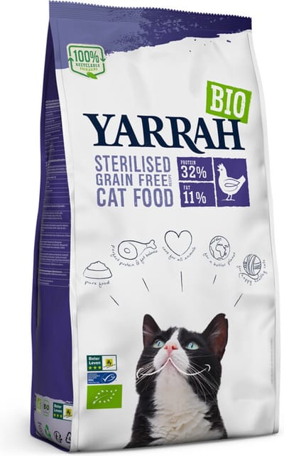Biologisch Tarwevrij kattenvoer voor gesteriliseerde katten - 700 gr