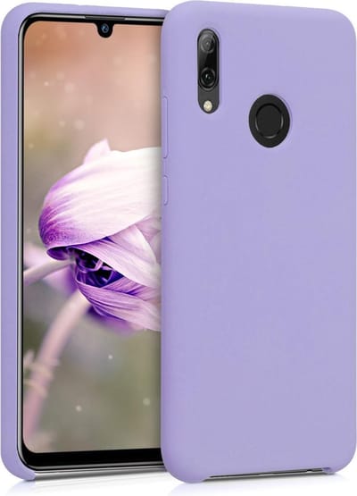 kwmobile telefoonhoesje geschikt voor Huawei P Smart (2019) - Hoesje met siliconen coating - Smartphone case in lavendel