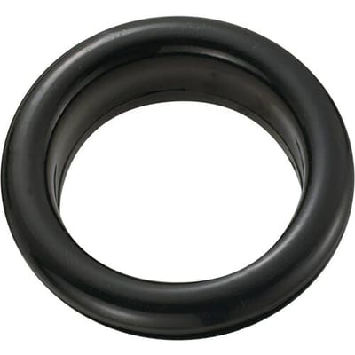 TRU COMPONENTS TC-GEQR-2621203 Kabeltule Open Klem-Ø (max.) 20.8 mm Plaatdikte (max.) 2.4 mm PVC Zwart 100 stuk(s)
