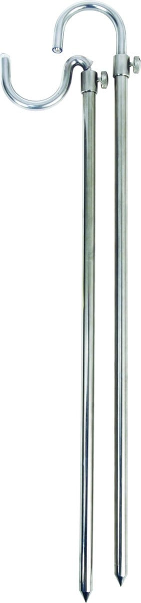 Albatros Telescopische RVS bosbaansteunen set | 2-delig 2x50 cm uitschuifbaar tot 90 cm