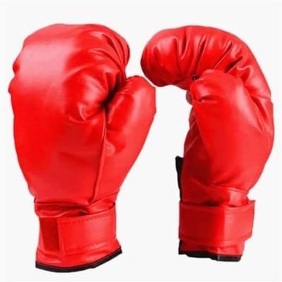 Klassieke Stijl Rode Bokshandschoenen voor Heren en Dames, Vechtsport Handschoenen, Taekwondo Trainings Veiligheidsuitrusting rood