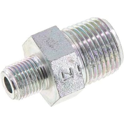 1/8'' NPT x 3/8'' NPT Verzinkt Stalen Borstnippel 210 Bar - Hydrauliek