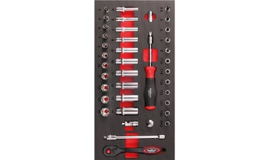 BIKESERVICE Module-inleg "Dopsleutelset" – 39-delig (1/4")