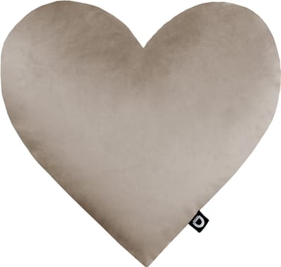 Decordruk VELVET Serie - Decoratief Kussen - Piaskowy Hart - Personaliseerbaar