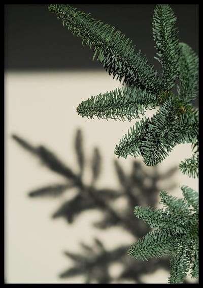 Poster Kersttak Schaduw - 70x100cm - Poster Kerst