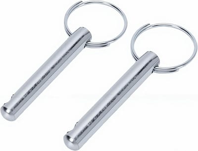 Gewichtsstapel pennen - Gympin vervanging - Fitness apparatuur - Roestvrij staal - 2 stuks - Zilver